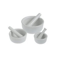 Hic Brands That Cook HIC Porcelain Set of 3 Mortar and Pestle White