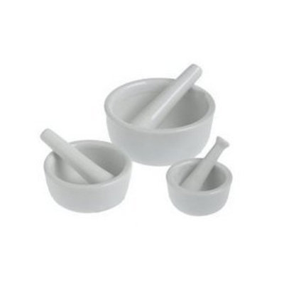 Hic Brands That Cook HIC Porcelain Set of 3 Mortar and Pestle White