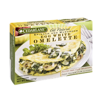CedarLane All Natural Spinach and Mushroom Egg White Omlette