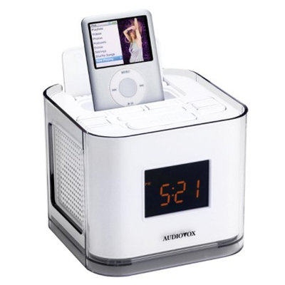 Audiovox iPod Clock Radio - White (CR8030iE5)