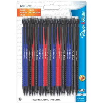 Paper Mate Write Bros. 0.7mm Mechanical Pencils, 30 Assorted Pencils (1743706)