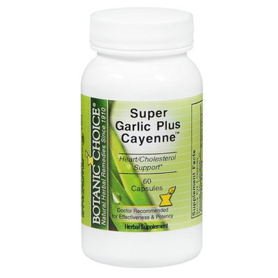 Botanic Choice Super Garlic plus Cayenne Herbal Supplement Capsules