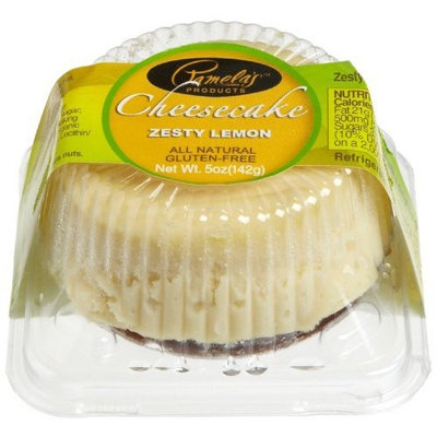 Pamela's Products Zesty Lemon Cheesecake, 3-Inch Cakes (Pack of 8)