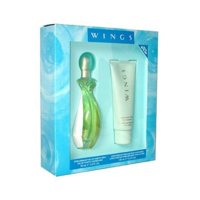 Giorgio Beverly Hills Wings By Giorgio Beverly Hills For Women. Gift Set (eau De Toilette Spray 3.0-Ounces + Body Lotion 3.4-Ounces).