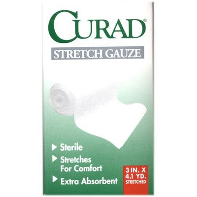Curad Stretch Gauze Bandage - 3 Inches X 4.1Yards (3 Pack)