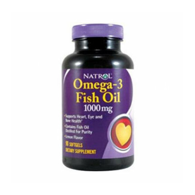 Natrol Omega-3 Fish Oil Lemon 1000 mg 90 Softgels