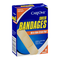 CareOne Sheer Bandages with Non-Stick Pad