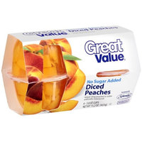 Great Value Diced Peaches, 15.2 oz