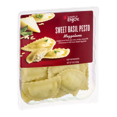 Simply Enjoy Sweet Basil Pesto Mezzaluna