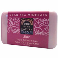 One With Nature Triple Milled Soap Bar Lilac 7 oz