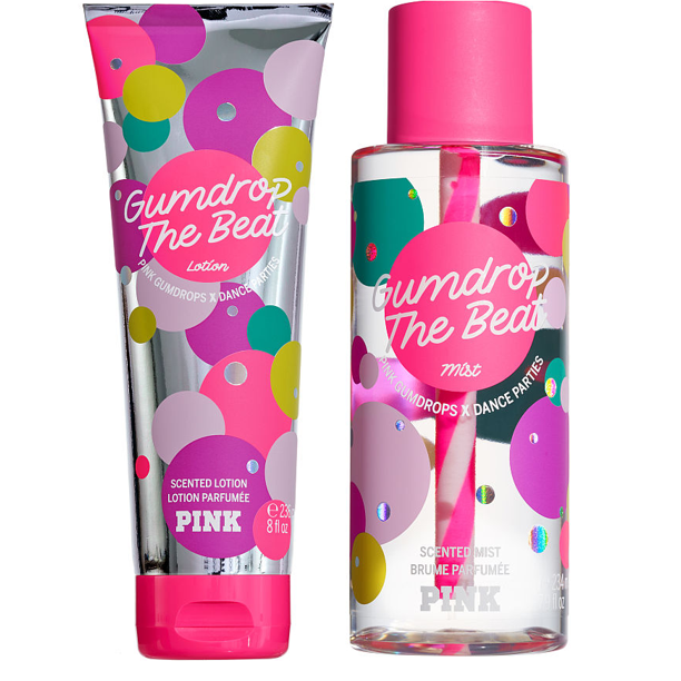 Victoria Secret Pink Gumdrop The Beat Mist N Lotion Set