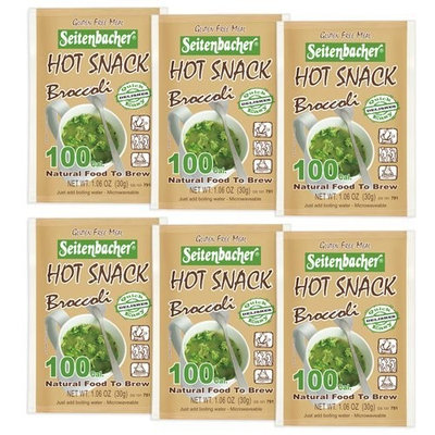 Seitenbacher Hot Snack Broccoli, 1.06-Ounce Pouches (Pack of 6)