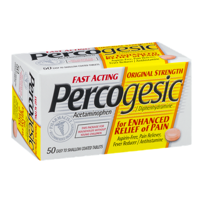 Percogesic Pain Reliever Tablets Original Strength - 50 CT