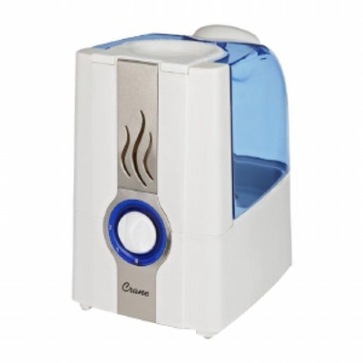 Crane USA Warm Cool Mist Humidifier, 1 Gallon, White, 1 ea