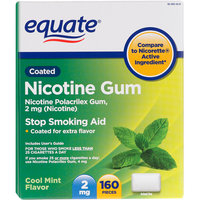 Equate Stop Smoking Aid In Mint w/2Mg Nicotine Ea. Piece Nicotine Gum - 1 Ct