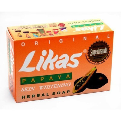 Likas Papaya Soap 4 Bars Great for Acne, Blemishes, Whitening Herbal Soap