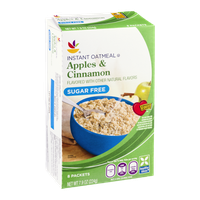 Ahold Instant Oatmeal Apples & Cinnamon Sugar Free - 8 CT