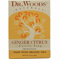 Dr. Woods Castile Bar Soap Ginger Citrus 5.25 oz