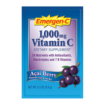 Alacer Corp. EV282 Super Fruit Vitamin Mix Vitamin C 1000mg 50ea/PK Acai Berry