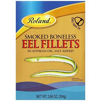 Roland Smoked Boneless Eel Fillets in Soybean Oil, 3.66-Ounce Cans (Pack of 10)