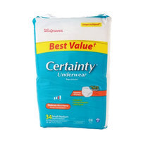 Walgreens Certainty Unisex Medium Underwear Moderate Absorbency