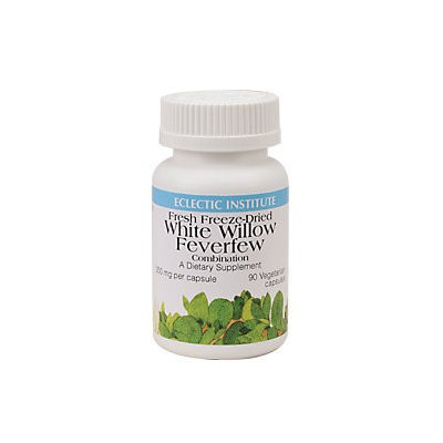 Eclectic Institute Inc White Willow Feverfew 90 Caps