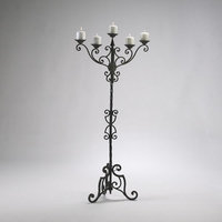 Floor Candelabra CYAN DESIGN RIALTO Antique Patina Gold Iron New CY-1651