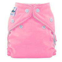 FuzziBunz Perfect Size Cloth Diaper, Cotton Candy, X-Small 4-12 lbs