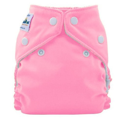 FuzziBunz Perfect Size Cloth Diaper, Cotton Candy, X-Small 4-12 lbs