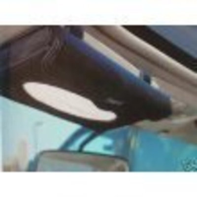 Tampo Tempo Black Leather Car Visor Tissue Holder with 20 Tissues