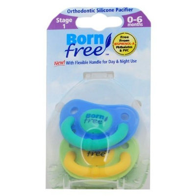 Born Free BornFree 2x Pacifiers for Day and Night Use 0-6 months BPA FREE