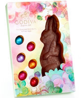 Godiva Chocolatier Milk Chocolate Bunny with Foil Wrapped Eggs