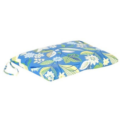 Jordan Outdoor Single Swing/Glider Cushion - Blue/Green Floral