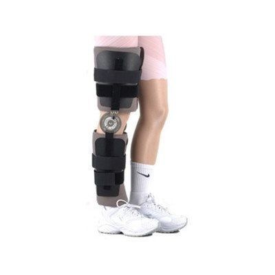 Elite Orthopaedics Post Operative Range of Motion Knee Brace with Plates