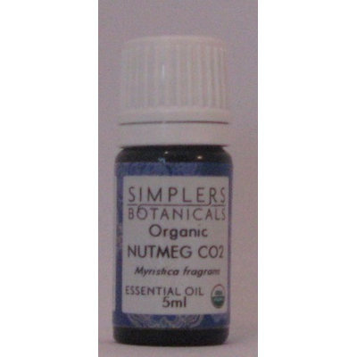 Essential Oil Nutmeg CO2 Organic Simplers Botanicals 5 ml Liquid