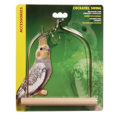 Hagen Living World Cockatiel Swing with Wooden Perch, 5 1/2-Inch by 7-Inch