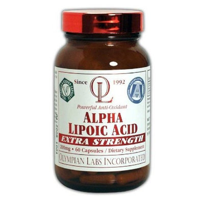 Olympian Labs Alpha Lipoic Acid 200mg, 60 Veg. Capsules, (Pack of 2)