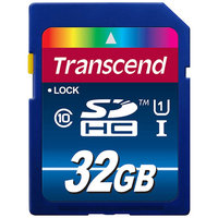 Transcend SDHC UHS-I 300x Memory Card - 32GB, Class 10, ECC - TS32GSDU1