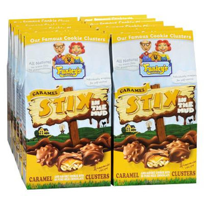Funley's Delicious Stix in the Mud Cookie Clusters Caramel Clusters,12 Pack