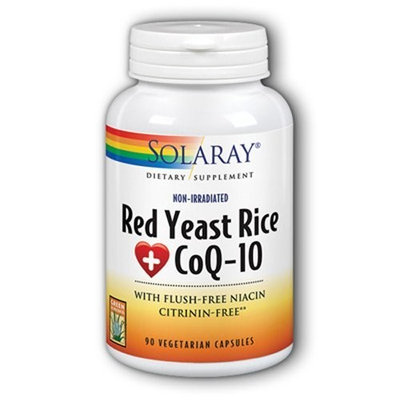 Solaray Red Yeast Rice Plus CoQ-10 -- 90 Vegetarian Capsules