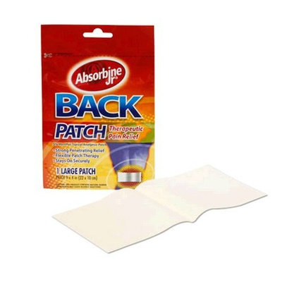 Absorbine Jr Back Patch - Therapeutic Pain Relief - Pack of 3