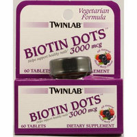 Twinlab Biotin Dots Mixed Berry 3000 mcg 60 Tablets