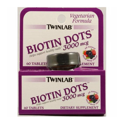 Twinlab Biotin Dots Mixed Berry 3000 mcg 60 Tablets