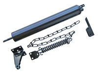 Ideal Security Inc. Heavy Duty Door Closer in Painted Black with Door Chain SK8730BL