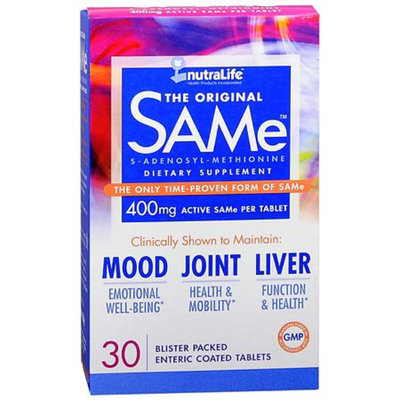 NutraLife SAMe 400 mg Dietary Supplement Tablets