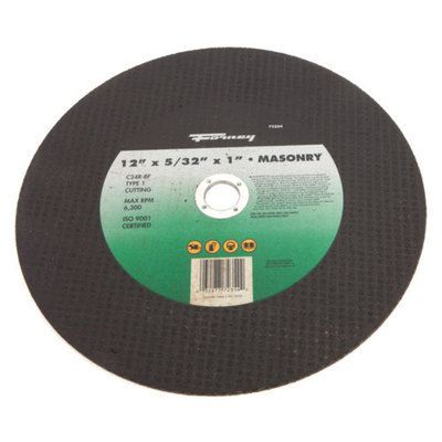 Forney 72354 Chop Saw Blade Type 1 High Speed Masonry with 20-Millimeter Arbor C24R-BF 12-Inch-by-5/