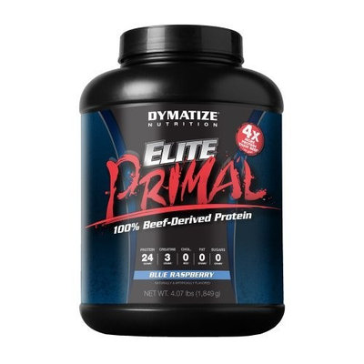 Dymatize Elite Primal Diet Supplement, Blue Raspberry, 4.1 Pound