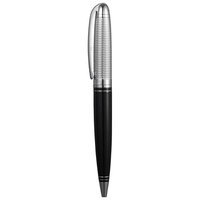 Caseti Stan Silver Diamond Black Resin Ball Pen