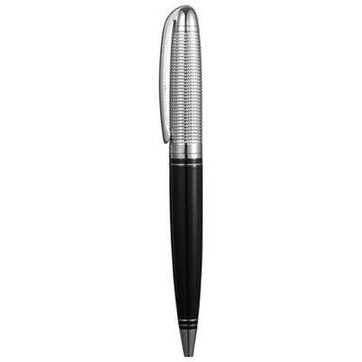 Caseti Stan Silver Diamond Black Resin Ball Pen