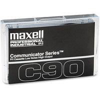 Maxell Standard Dictation Audio Cassette, Normal Bias, 90 Minutes (45 x 2)